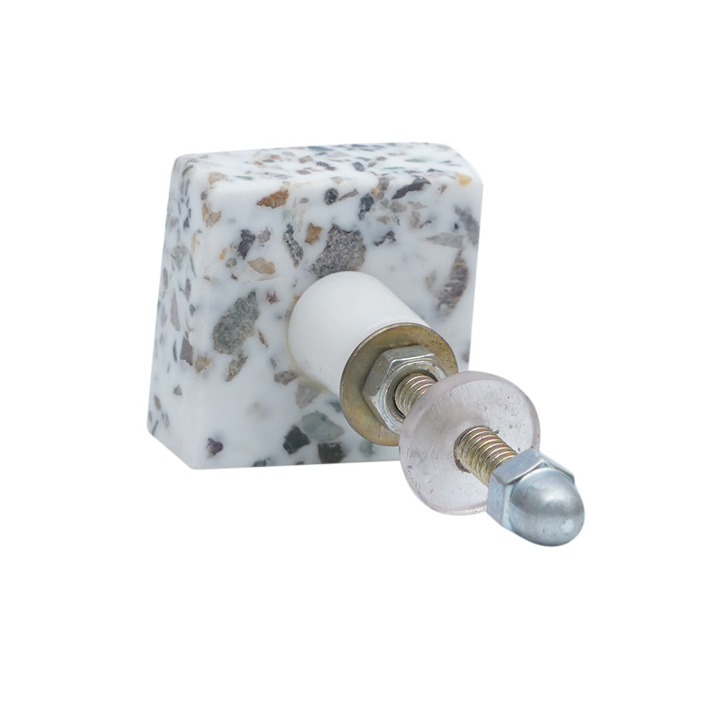 White Stone Terrazzo Knobs